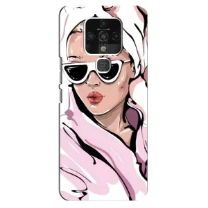 Чохол з картинкою Модні Дівчата TECNO Camon 16 Pro (Дівчина в халаті)