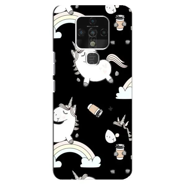 Чехол с рисунком «Единорог с кофе» для TECNO Camon 16 Pro Чехол с рисунком «Единорог с кофе» для TECNO Camon 16 Pro