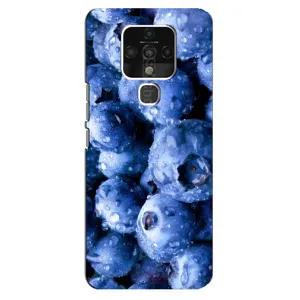Чехол с изображением вкусной еды для TECNO Camon 16 Pro (Голубика)
