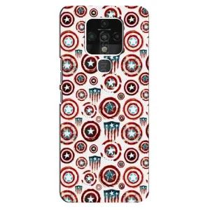 Чохол с Щітом Капітана Америки на TECNO Camon 16 Pro (Марвел щити)