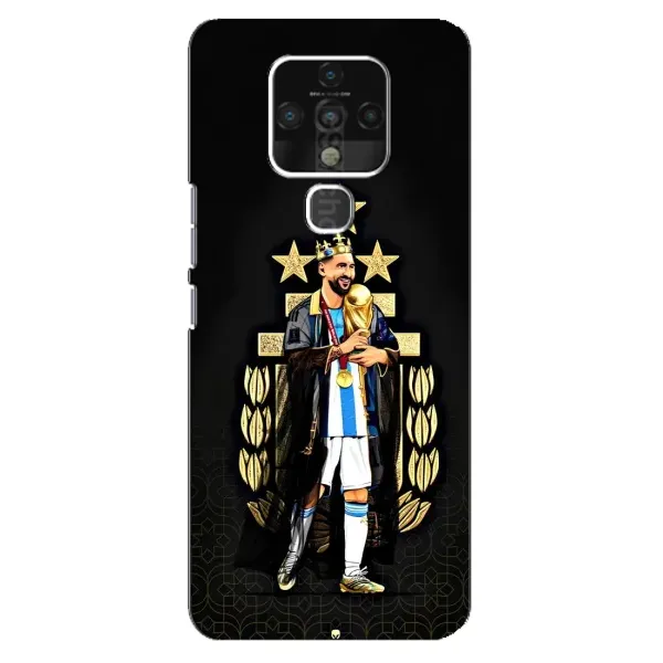 Чехол с рисунком «Месси король» для TECNO Camon 16 Pro
