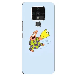 Чехлы с Патриком на TECNO Camon 16 Pro (Патрик с подушкой)