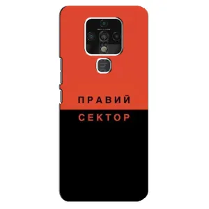 Чехлы УПА (Красно-Чёрный) на TECNO Camon 16 Pro (Правый Серктор)