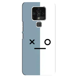 Силиконовые Чехлы (смешные стикеры) для TECNO Camon 16 Pro (Серо-белый)