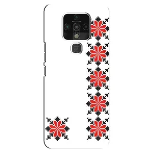 Силиконовый Чехол на TECNO Camon 16 Pro с картинкой Вышиванки (Силуэт вышиванки)