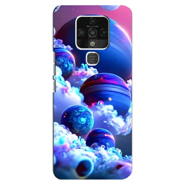 Чехол с рисунком «Синие планеты» для TECNO Camon 16 Pro Чехол с рисунком «Синие планеты» для TECNO Camon 16 Pro