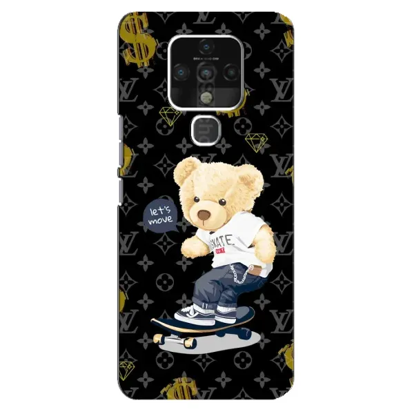 Чехол с рисунком «Скейтер Тедди» для TECNO Camon 16 Pro Чехол с рисунком «Скейтер Тедди» для TECNO Camon 16 Pro