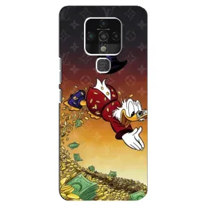 Силиконовый чехол для TECNO Camon 16 Pro (Скрудж Луи Виттон)