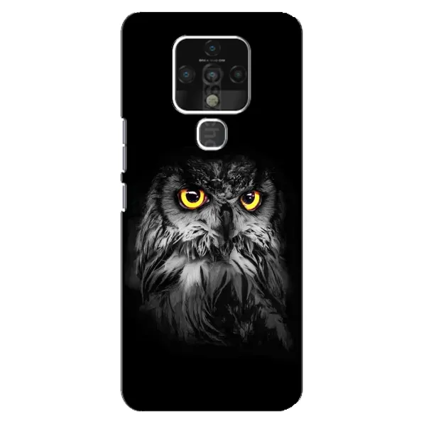 Чехол с рисунком «Сова на чёрном» для TECNO Camon 16 Pro Чехол с рисунком «Сова на чёрном» для TECNO Camon 16 Pro