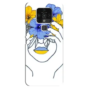 Чохол на TECNO Camon 16 Pro (Український дизайн) (Українка на всю голову)