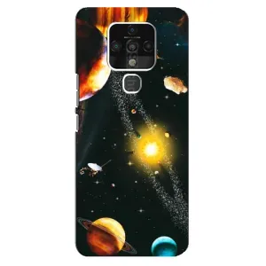Чехол (ТПУ) с планетами на TECNO Camon 16 Pro (Вид с космоса)