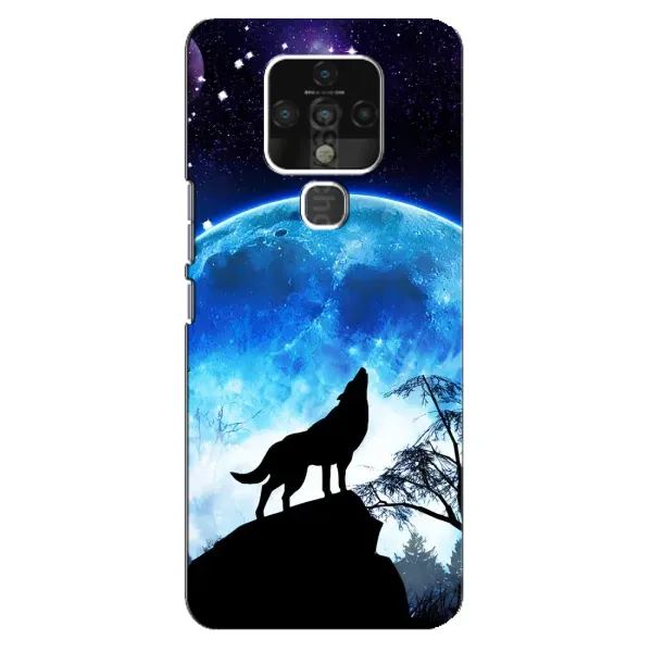 Чохол з малюнком «Виє на місяць» для TECNO Camon 16 Pro Чохол з малюнком «Виє на місяць» для TECNO Camon 16 Pro