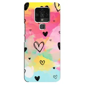 Чохли з тематикою "Маленькі Сердчеки" на TECNO Camon 16 Pro (Яскраві серця)