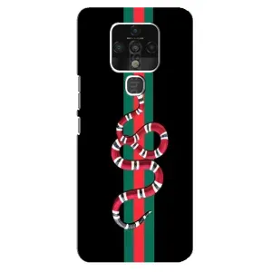 Чехлы Бренд GUCCI для TECNO Camon 16 Pro (Змей Гуччи)