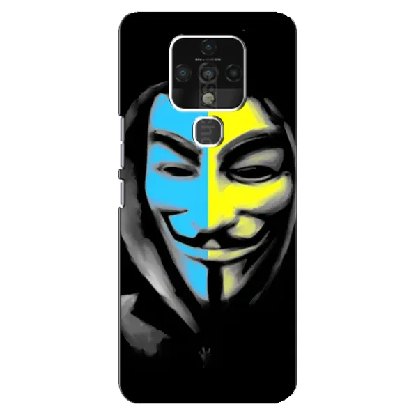 Чохол з малюнком «Анонімус патріот» для TECNO Camon 16 SE Чохол з малюнком «Анонімус патріот» для TECNO Camon 16 SE