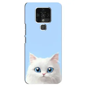 Чохол на тематику: Коти для TECNO Camon 16 SE (Білий кіт)