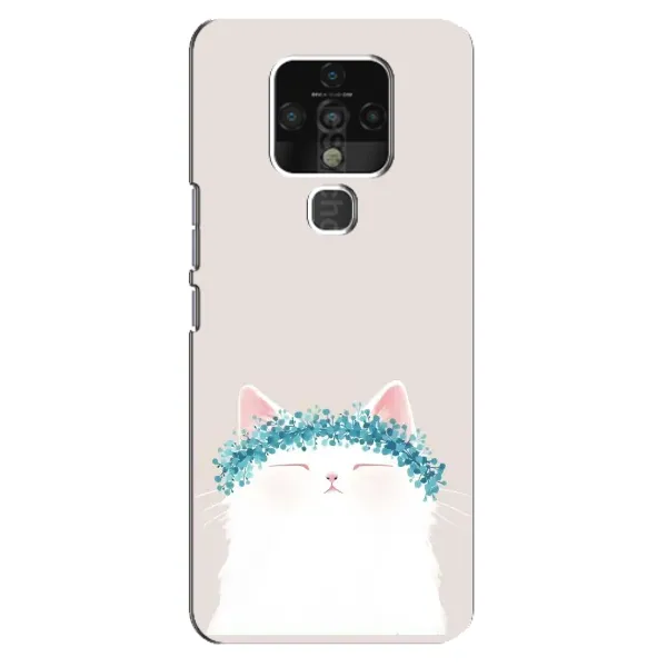 Чехол с рисунком «Белый котик» для TECNO Camon 16 SE Чехол с рисунком «Белый котик» для TECNO Camon 16 SE