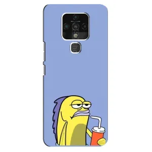 Бампер с принтом Мемы для TECNO Camon 16 SE (Безразличие)