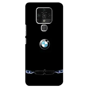 Силиконовый бампер с картинкой машины на TECNO Camon 16 SE (Черный BMW)