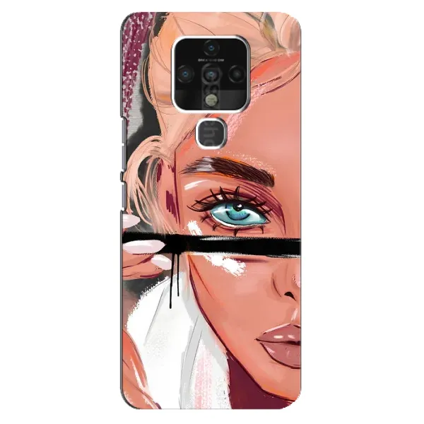 Чехол с рисунком «Девушка и ресницы» для TECNO Camon 16 SE Чехол с рисунком «Девушка и ресницы» для TECNO Camon 16 SE