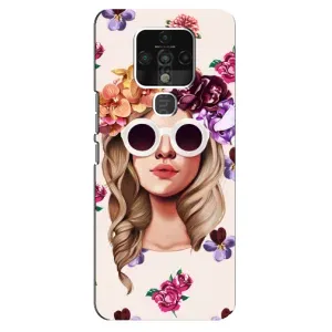 Чехол с картинкой Модные Девчонки TECNO Camon 16 SE (Девушка в очках)