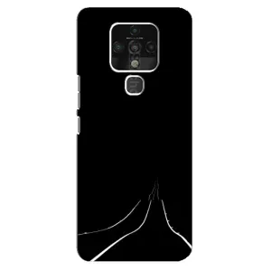 Чохол з картинками на чорному фоні для TECNO Camon 16 SE (Дорога)