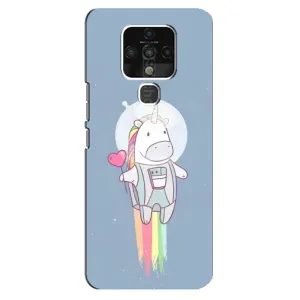 Чехол Unicorn на TECNO Camon 16 SE (Единорог космонавт)