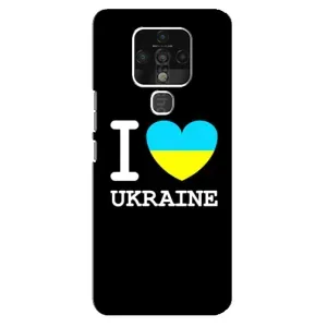 Чохол з Українською символікою на Техно Камон 16 се (I Love Ukraine)