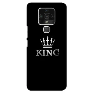 Чохол (Корона на чорному фоні) для Техно Камон 16 се (KING)