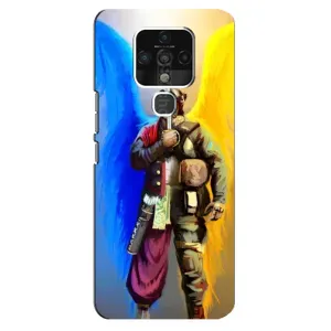 Чохол з картинкою (Патріотичний КОЗАК) на TECNO Camon 16 SE (КОЗАК  з крилами)