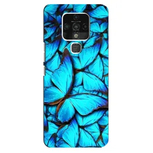 Силиконовый бампер с картинкой животных для TECNO Camon 16 SE (Крылья бабочек)