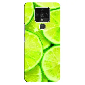 Чохол з зображенням смачної їжі для TECNO Camon 16 SE (Лайм)
