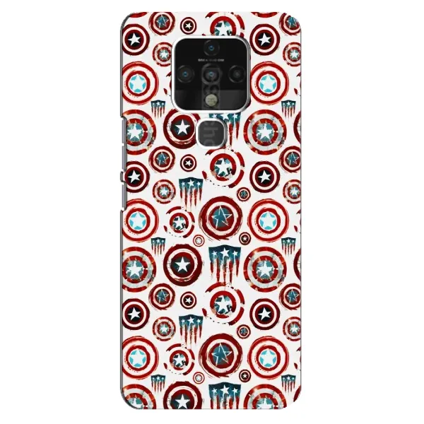 Чехол с рисунком «Марвел щиты» для TECNO Camon 16 SE Чехол с рисунком «Марвел щиты» для TECNO Camon 16 SE