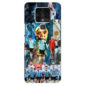 Чехлы Лео Месси Аргентина для TECNO Camon 16 SE (Месси в сборной)