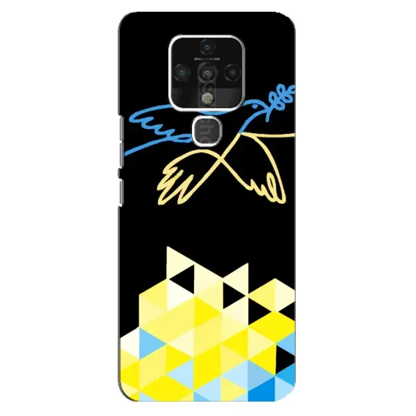Чехол с рисунком «Мир для Украины» для TECNO Camon 16 SE Чехол с рисунком «Мир для Украины» для TECNO Camon 16 SE