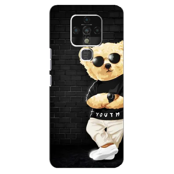 Чехол с рисунком «Мишка в очках» для TECNO Camon 16 SE Чехол с рисунком «Мишка в очках» для TECNO Camon 16 SE