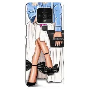Силіконовый Чохол на TECNO Camon 16 SE з картинкой Модных девушек