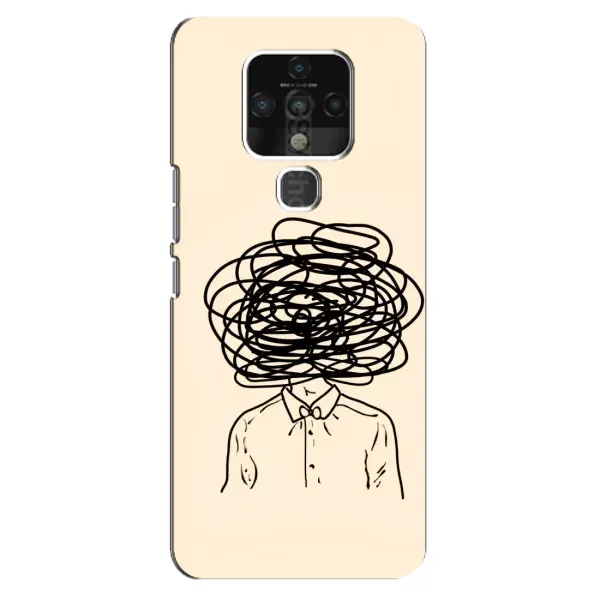 Чехол с рисунком «Мысли» для TECNO Camon 16 SE Чехол с рисунком «Мысли» для TECNO Camon 16 SE
