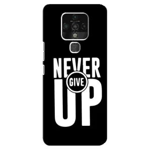 Силіконовый Чохол на TECNO Camon 16 SE з картинкою НАЙК (Never Give UP)
