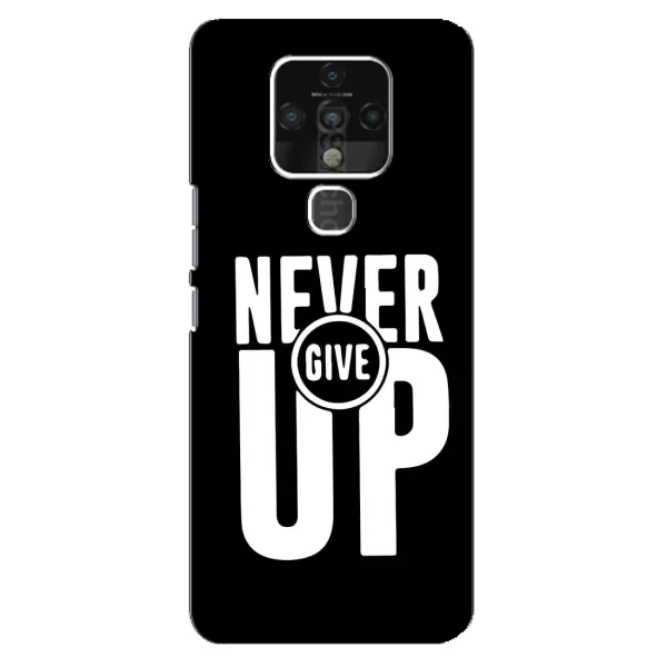 Чехол с рисунком «Never Give UP» для TECNO Camon 16 SE Чехол с рисунком «Never Give UP» для TECNO Camon 16 SE