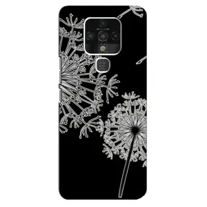 Силіконовий Чохол з кульбабками на TECNO Camon 16 SE (Кульбаба)