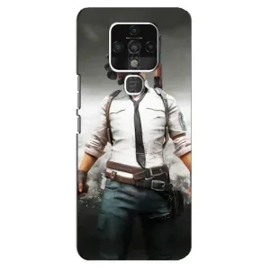 Силиконовый чехол с картинкой "Герой Pubg" на TECNO Camon 16 SE
