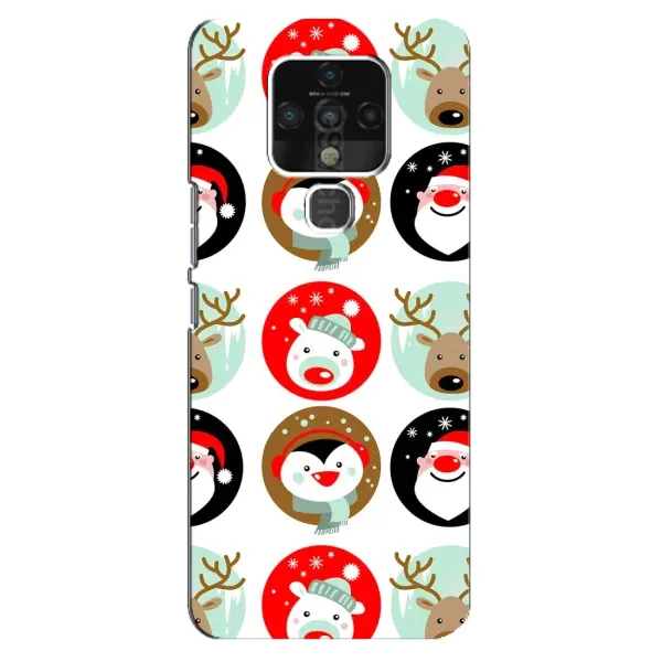 Чехол с рисунком «Рождественский принт» для TECNO Camon 16 SE Чехол с рисунком «Рождественский принт» для TECNO Camon 16 SE