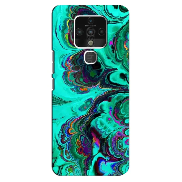 Чехол с рисунком «Салатный мрамор» для TECNO Camon 16 SE Чехол с рисунком «Салатный мрамор» для TECNO Camon 16 SE