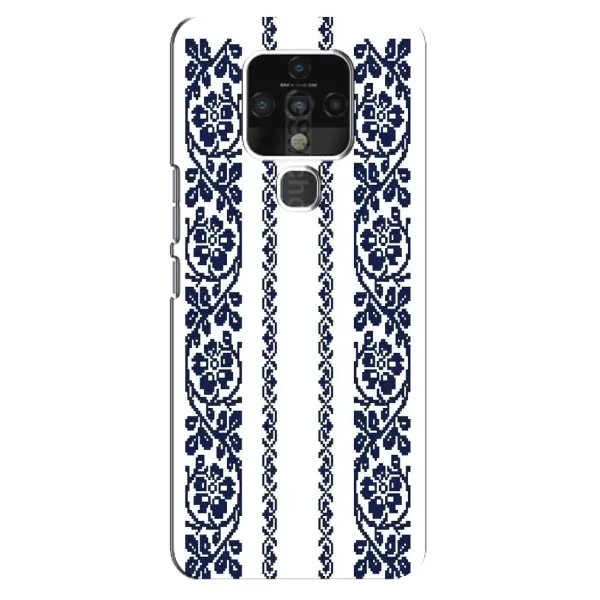 Чехол с рисунком «Синяя вышиванка» для TECNO Camon 16 SE Чехол с рисунком «Синяя вышиванка» для TECNO Camon 16 SE