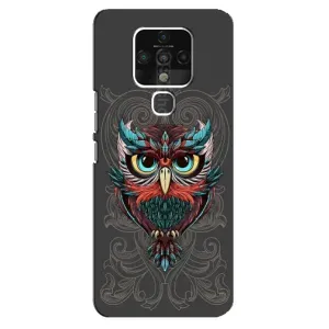 Чехлы с принтом СОВЫ для TECNO Camon 16 SE (Сова на сером)