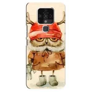 Чехлы с принтом СОВЫ для TECNO Camon 16 SE (Сова в шапке)