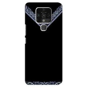 Силиконовый Чехол на TECNO Camon 16 SE (Воротник вышиванки)