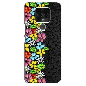 Чохол з Квітами для TECNO Camon 16 SE (Яскраві квіти)