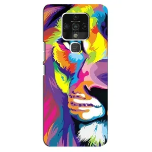 Чохол з картинкою на TECNO Camon 16 SE (Яскравий Лев)